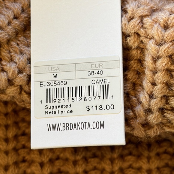 BB Dakota Couldn’t Be Sweater camel sweater dress - Picture 8 of 12